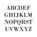 Examples of letters for our metal monogram sign.